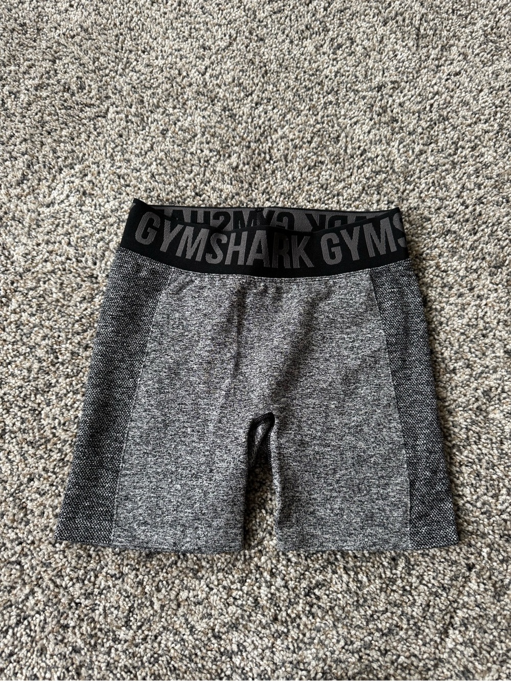 Gymshark Charcoal Grey Logo Waistband Seamless Shorts